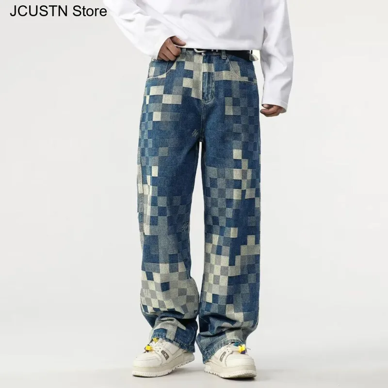 Men'S Shoes With Jeans - Mannelijke Trendy Rechte Broek Losse Fit
