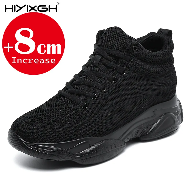 Men'S Shoes Height Increase - Mannen Vrouwen 8 cm hoogteverhogende sneakers