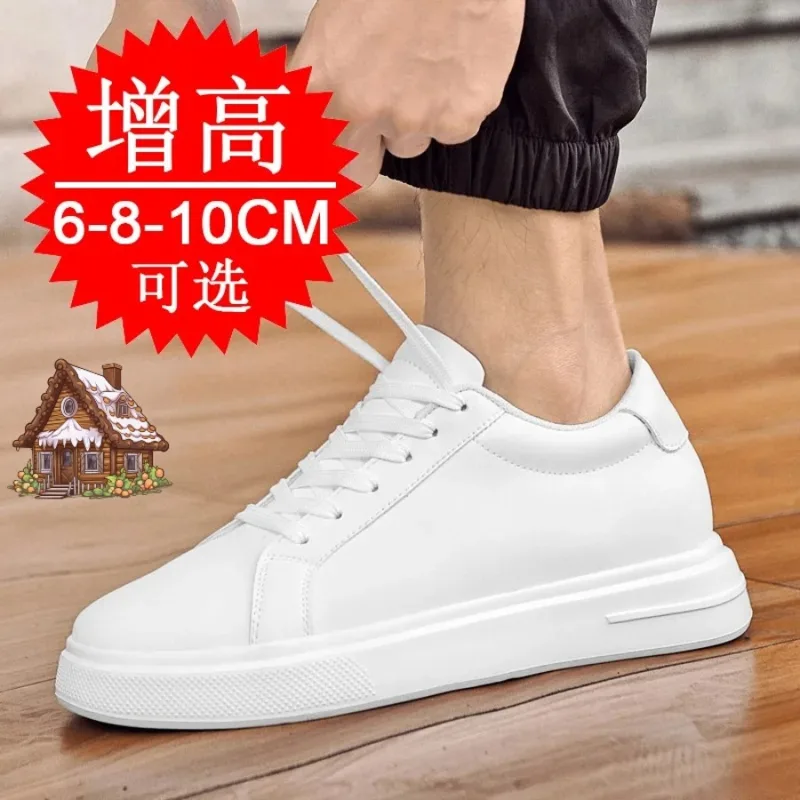 Men'S Shoes Height Increase - Mode PU Lederen Lift Schoenen voor
