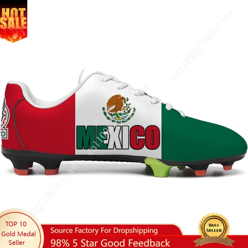 Men Shoes Oxford - Mexico Vlag Mexicaanse Voetbalschoenen Heren Dames