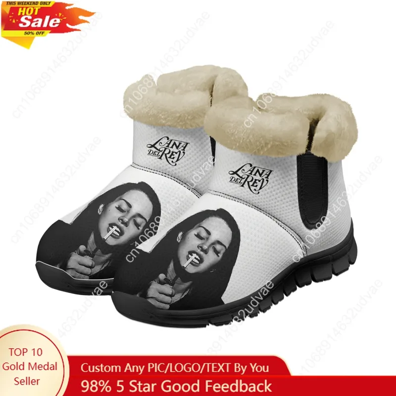 Men Shoes Boots - Lana Del Rey Singer Pluche schoenen