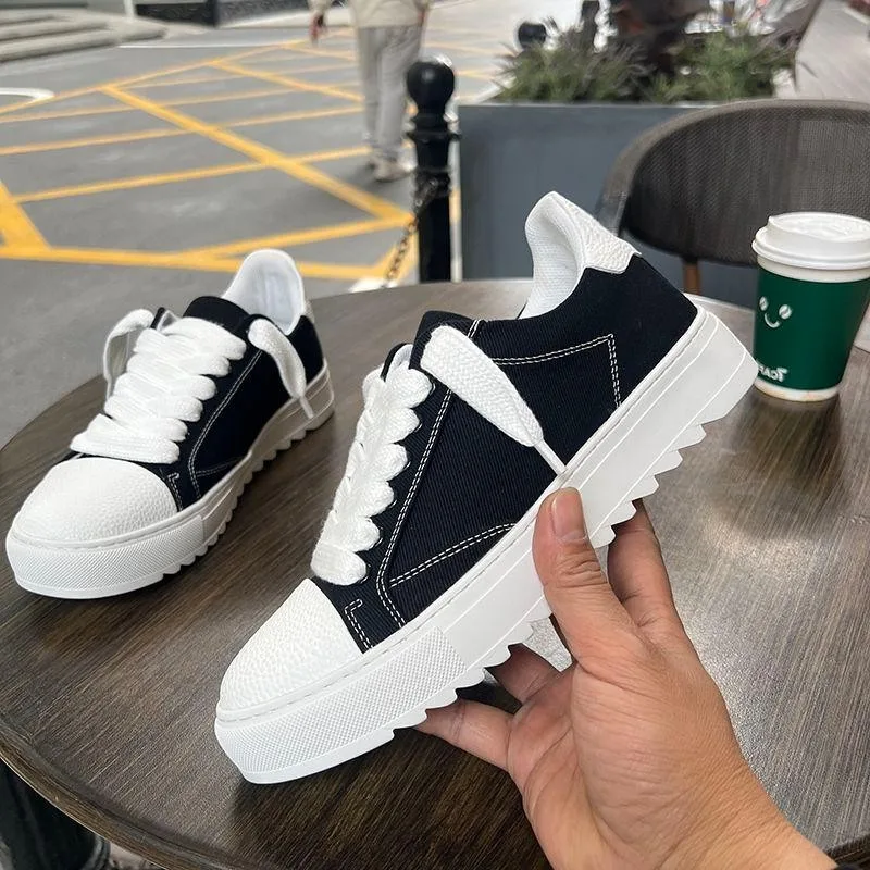 Men'S Shoes Height Increase - Lage trendy canvas schoenen voor heren,