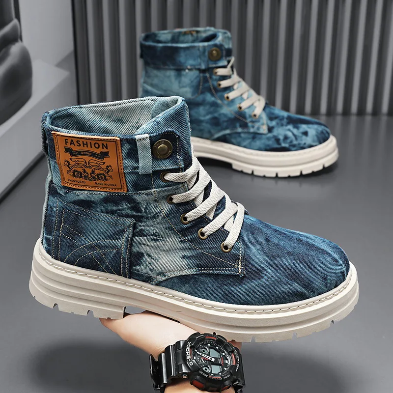 Canvas Sneaker High - Lente High Top Herenschoenen 2026 Mode