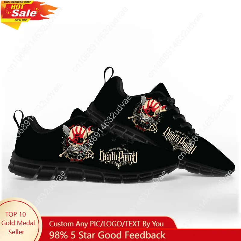 Men Shoes Black - Five Finger Death Punch Sportschoenen Heren