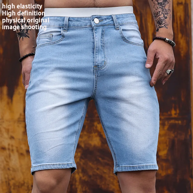 Men'S Shoes With Jeans - 2026 Heren stretch-denimshorts Zomer Casual Slim