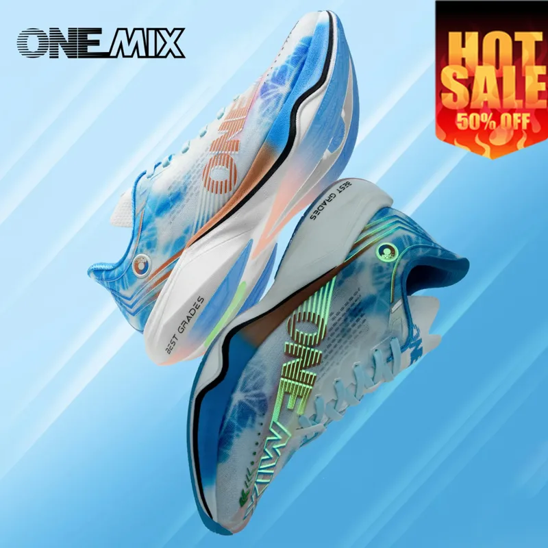 Men Shoes Oxford - ONEMIX Marathon hardloopschoenen ultralicht, schokabsorberend, met
