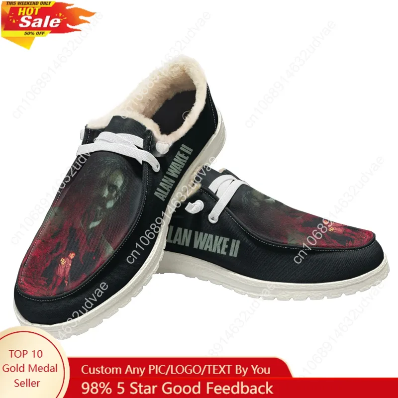 Men Shoes Oxford - Alan Wake 2 pluche vrijetijdsschoenen platte