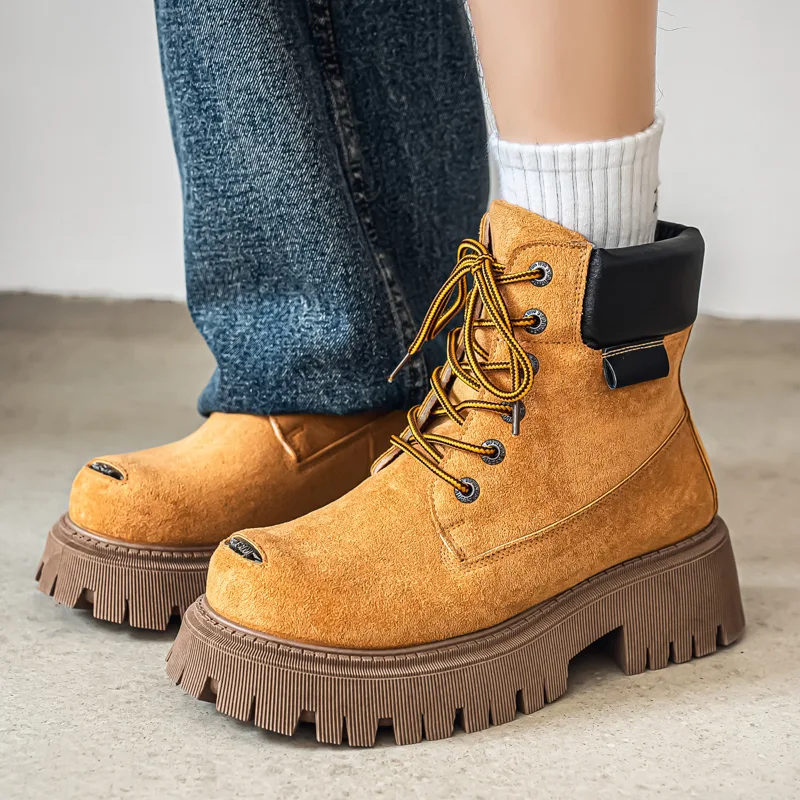 Men Shoes Boots - Klassieke hoge laarzen Outdoor lederen casual