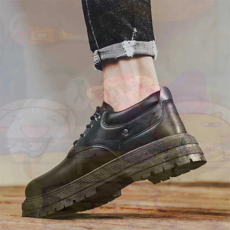 Men'S Shoes Expensive Brands - Donker natuurlijk leer Mode-sneakers Tennis Herensneakers