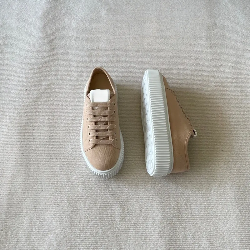 Canvas Sneaker High - Merkkorting Witte sneakers voor dames Instapsandalen