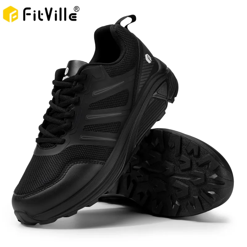 Men'S Shoes For Wide Feet - FitVille Trailrunningschoenen voor heren Outdoor-sneakers Brede