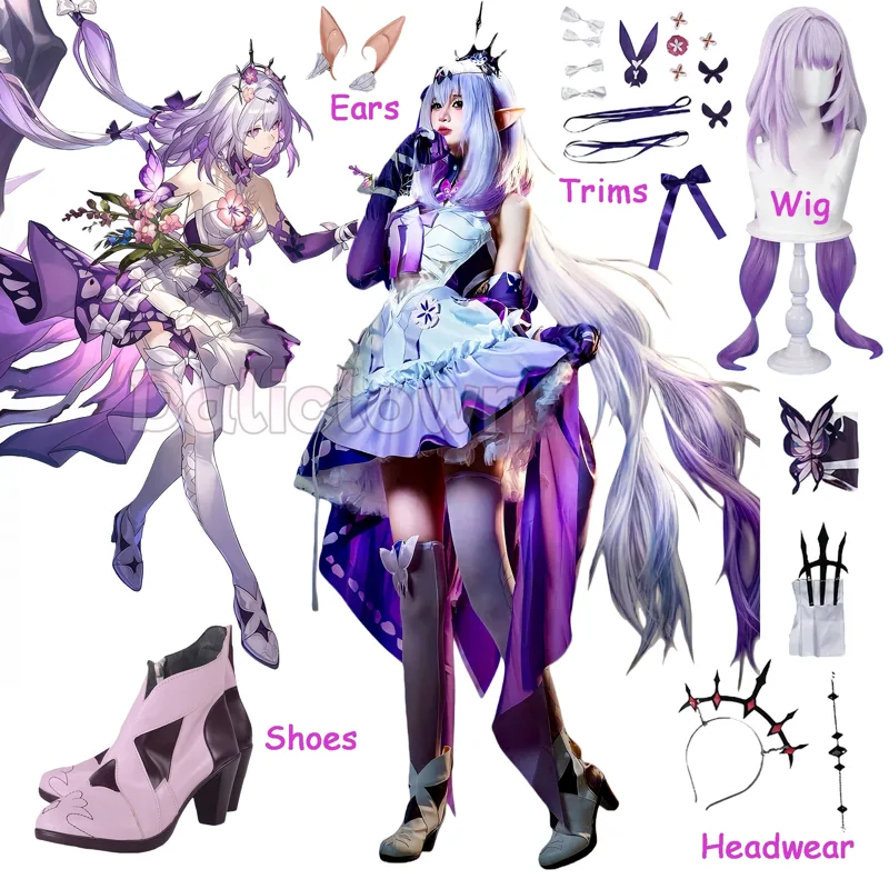 Men Shoes China - Castorice Cosplay Kostuum HSR Honkai Star