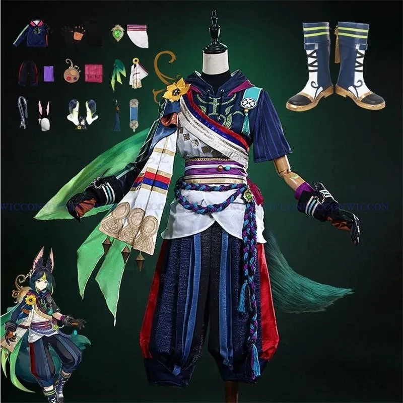 Men Shoes China - Game Impact Tighnari Cosplay Kostuum Pruik