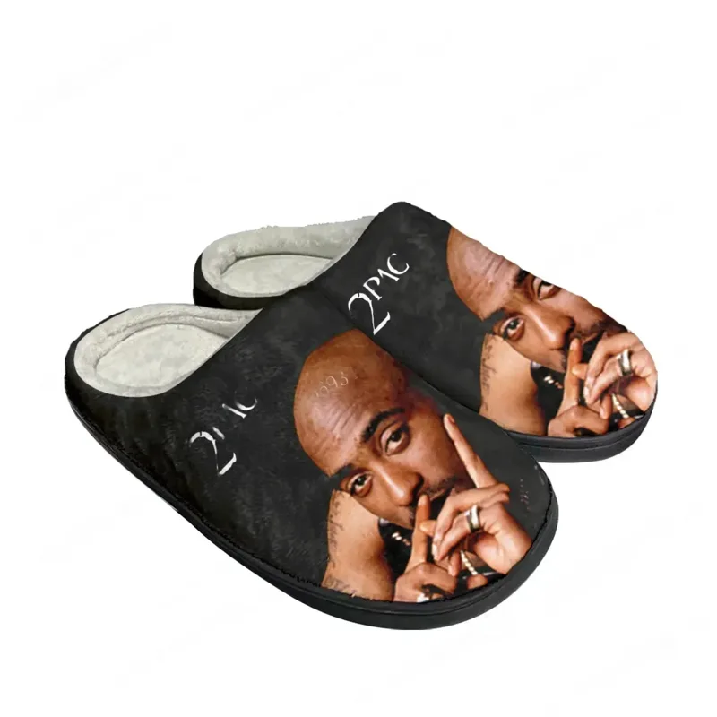 Men Shoes Black - 2Pac Hip Hop Rapper Tupac Pop