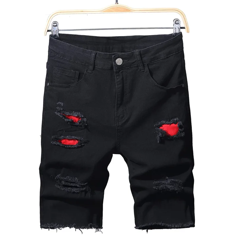 Men'S Shoes With Jeans - Zomer slanke stretch heren korte jeans
