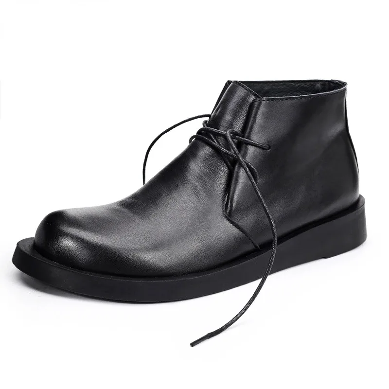 Men Shoes Oxford - Vintage lederen heren enkel koe suède