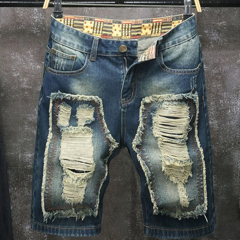 Men'S Shoes With Jeans - Nieuwe Europese en Amerikaanse stijl, gescheurde