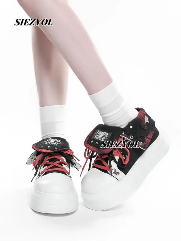 Canvas Sneaker High - Herfst Nieuwe Aanwinst Originele Subcultuur Sneakers