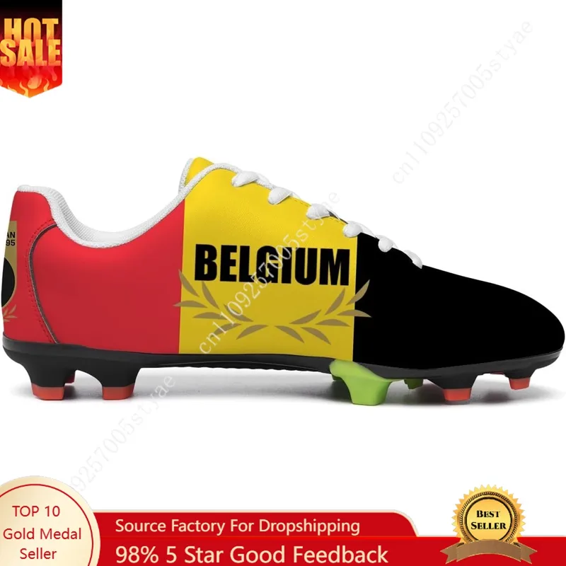 Men Shoes Oxford - België Vlag Voetbalschoenen Heren Dames Voetbalschoen