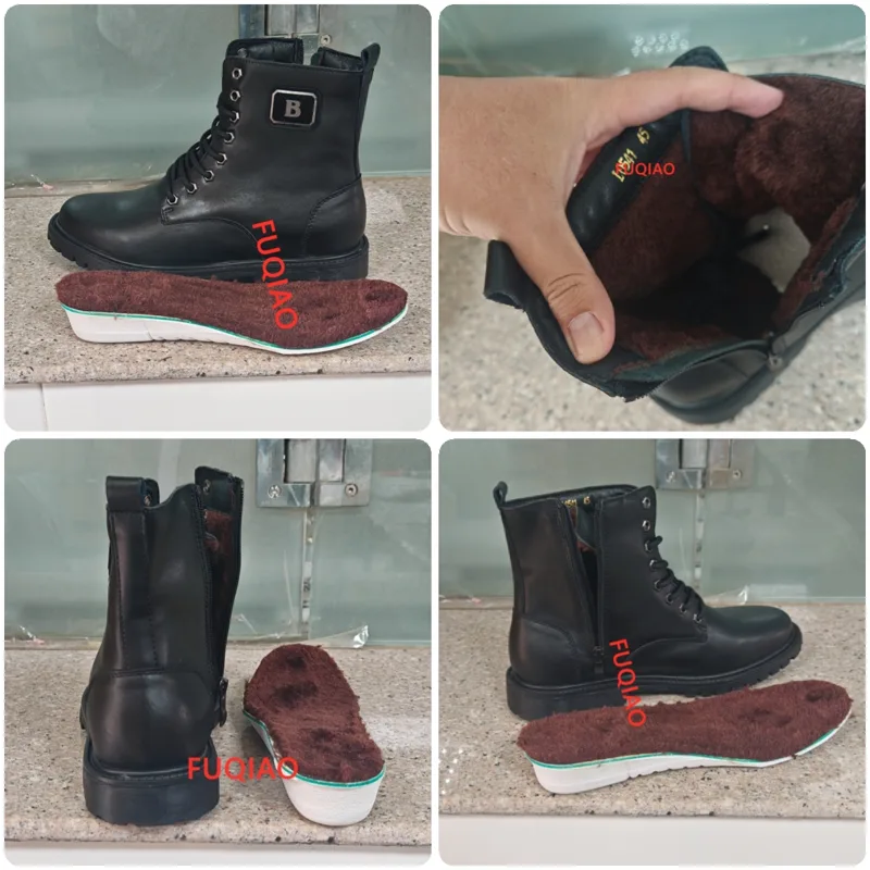 Heren lederen verhogende laarz - Men'S Shoes Height Increase recensie en prijs