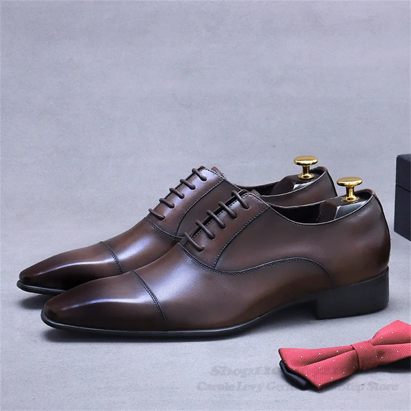 Mannen Oxford lederen schoenen - Men Shoes Oxford recensie en prijs