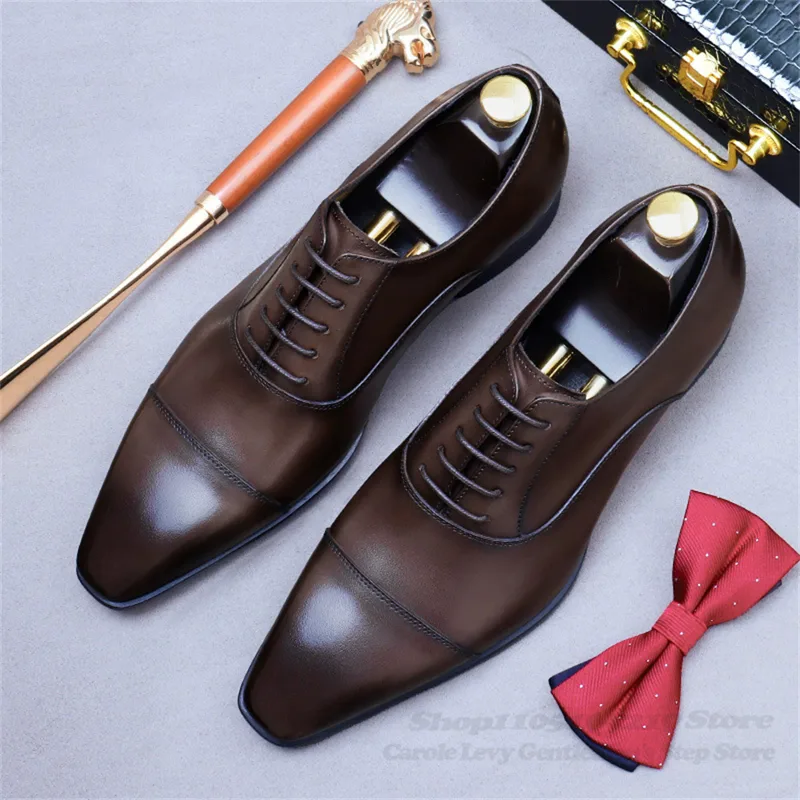 Mannen Oxford lederen schoenen - Men Shoes Oxford recensie en prijs