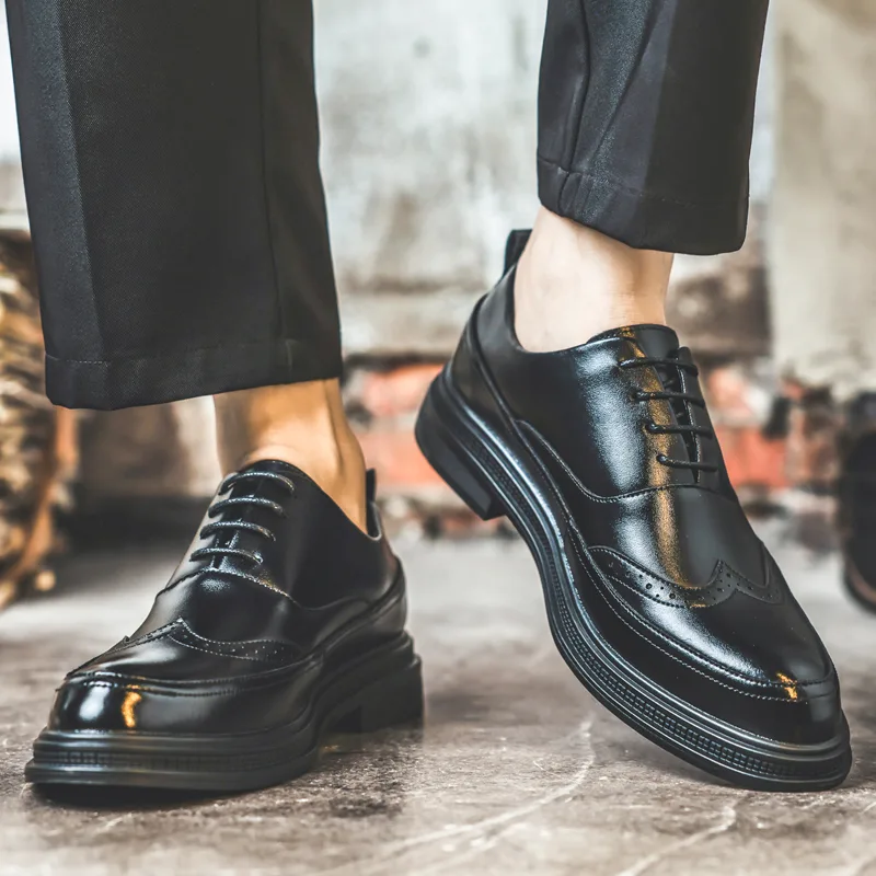 Leren schoenen voor heren, hoo - Men Shoes Oxford recensie en prijs