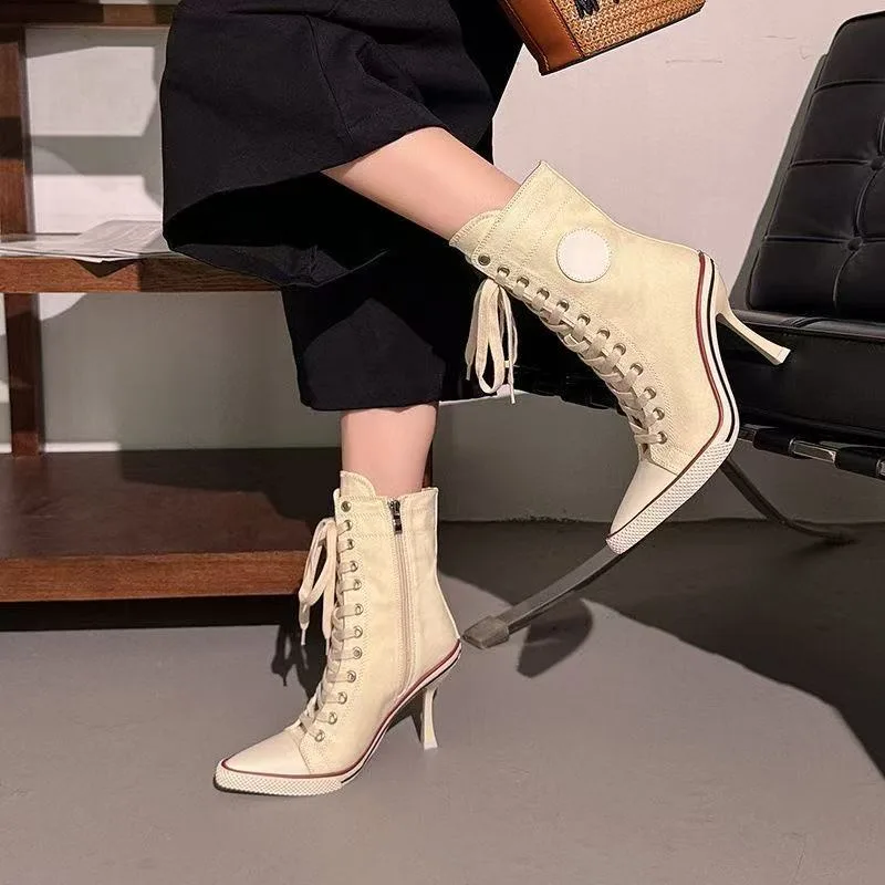 Y2K Meisjesschoenen Designer H - Canvas Sneaker High recensie en prijs