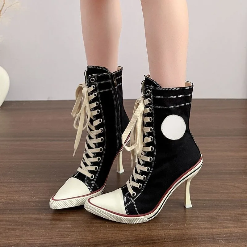 Y2K Meisjesschoenen Designer H - Canvas Sneaker High recensie en prijs