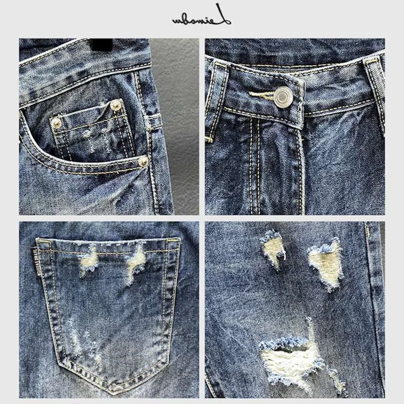 Negen-Punt Jeans Met Gaten Voo - Men'S Shoes With Jeans recensie en prijs
