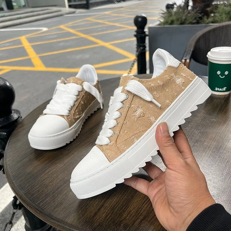 Lage trendy canvas schoenen vo - Men'S Shoes Height Increase recensie en prijs