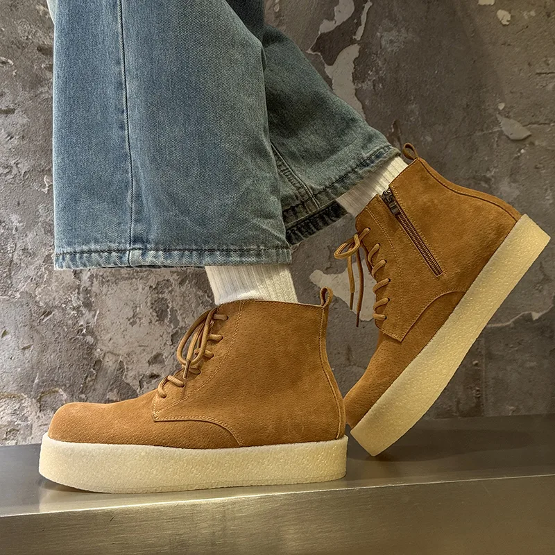 Heren werklaarzen met dikke zo - Men'S Shoes Height Increase recensie en prijs