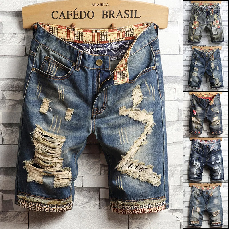 Gescheurde hiphop-denimshorts  - Men'S Shoes With Jeans recensie en prijs
