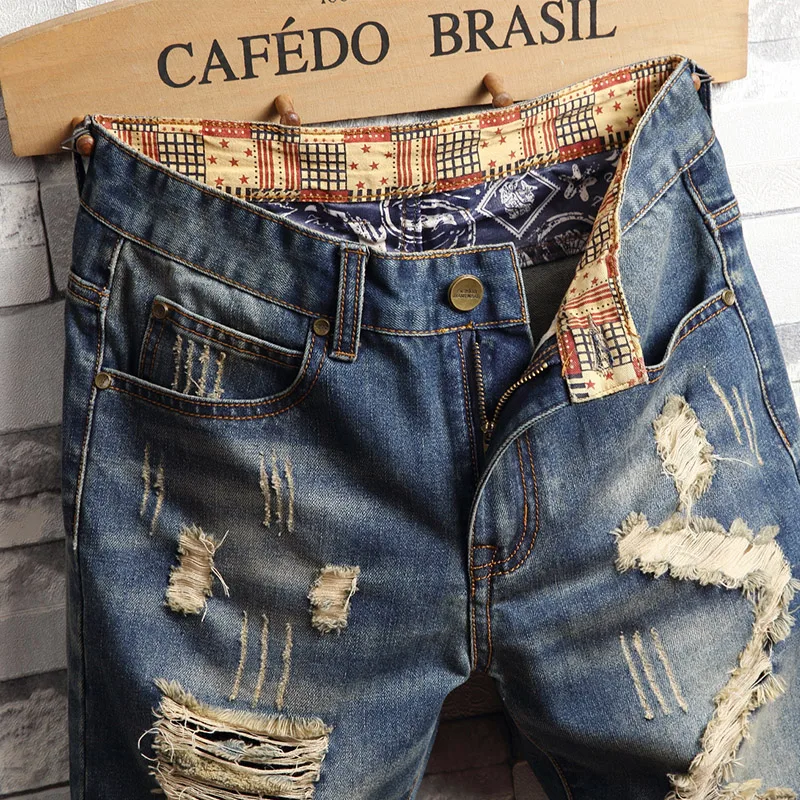 Gescheurde hiphop-denimshorts  - Men'S Shoes With Jeans recensie en prijs