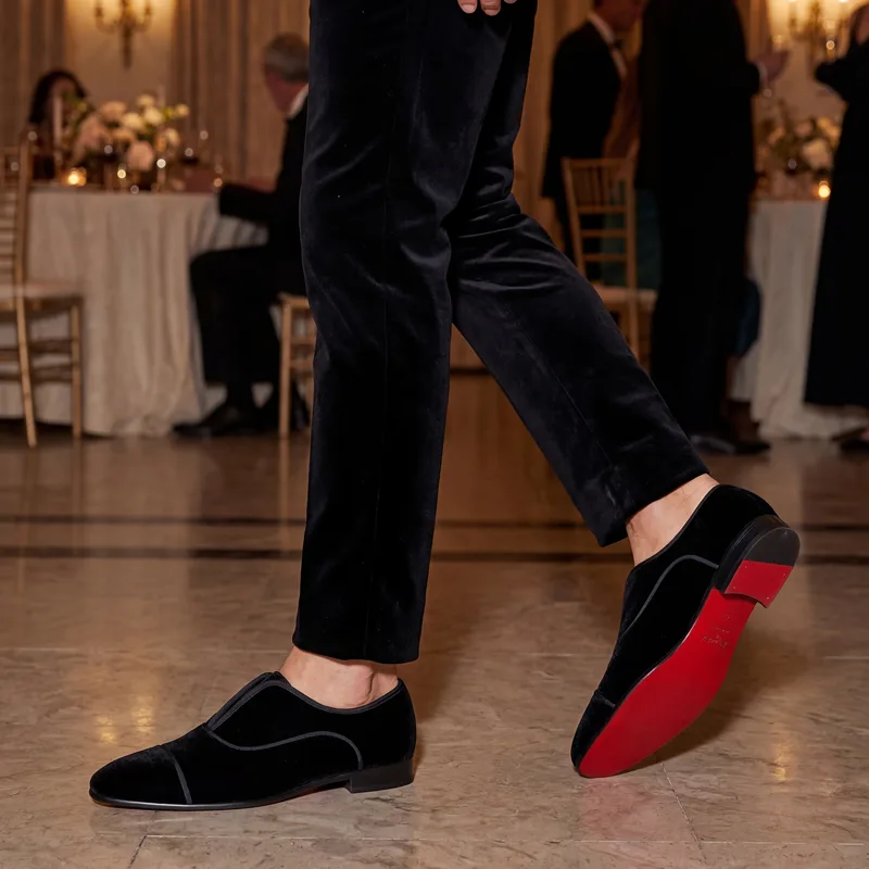 Piergitar Handgemaakte Zwarte  - Men Shoes Red Bottom recensie en prijs