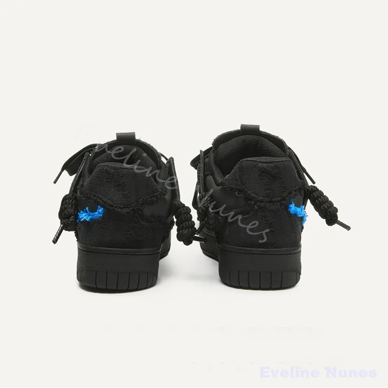 Zwarte Franje Raw Edge Platfor - Men Shoes Black recensie en prijs