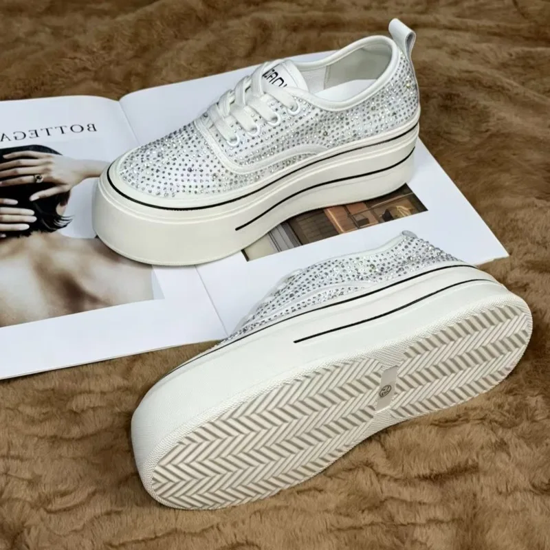 Mode Damesschoenen Luxe Strass - Canvas Sneaker High recensie en prijs