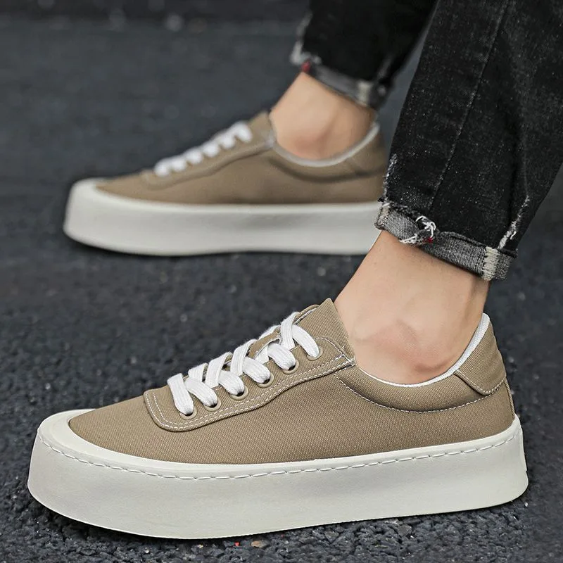 Kaki platte sneakers Canvas ho - Men Shoes Offer recensie en prijs