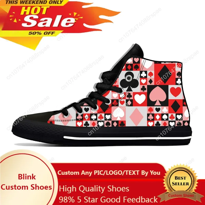 Zomer Speelkaart Symbool Poker - Canvas Sneaker High recensie en prijs