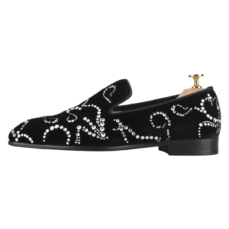 Piergitar Zwart Fluweel En Oct - Men Shoes Red Bottom recensie en prijs