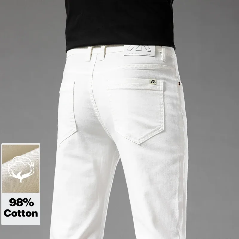 Witte Zomer Slanke Jeans Voor  - Men'S Shoes With Jeans recensie en prijs