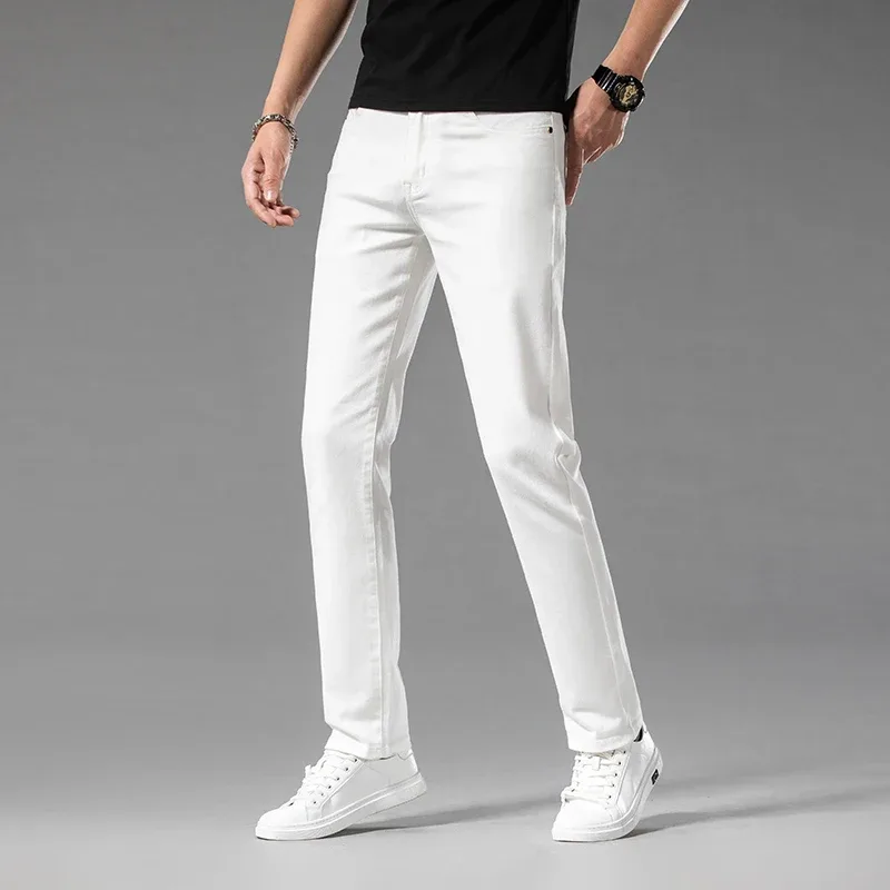 Witte Zomer Slanke Jeans Voor  - Men'S Shoes With Jeans recensie en prijs
