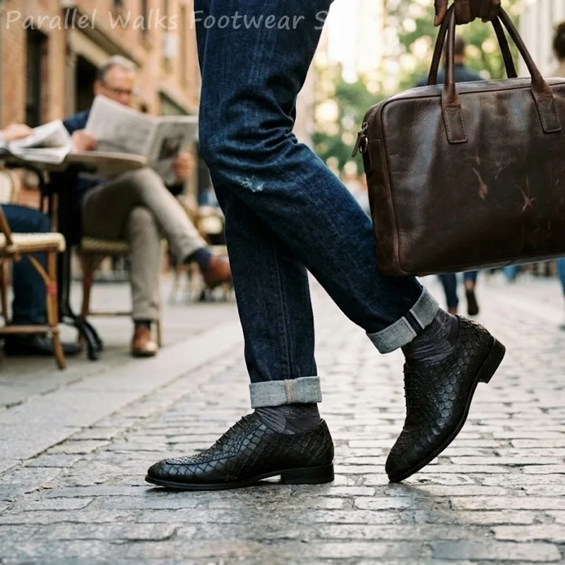 Heren Oxford schoenen van leer - Men Shoes Oxford recensie en prijs
