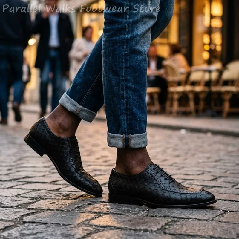 Heren Oxford schoenen van leer - Men Shoes Oxford recensie en prijs