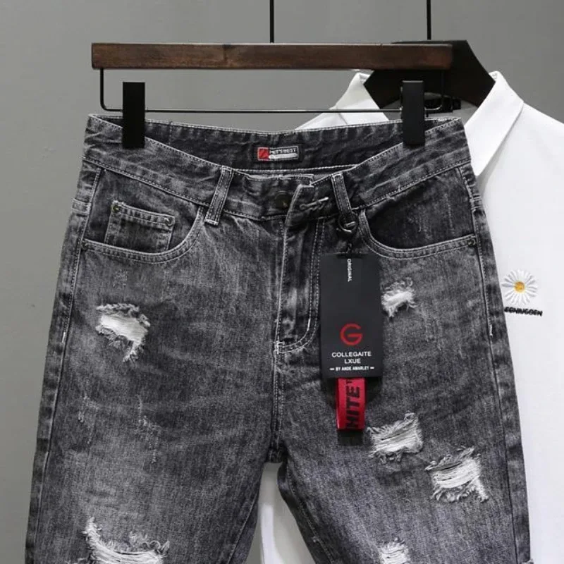 Heren Korte Jeans Broek Zwart  - Men'S Shoes With Jeans recensie en prijs