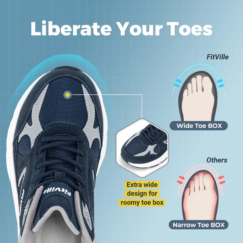 FitVille Nieuwste Wandelschoen - Men'S Shoes For Wide Feet recensie en prijs