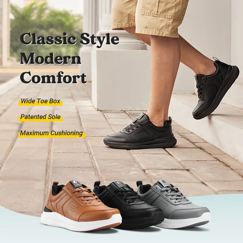 FitVille Casual leren herensch - Men'S Shoes For Wide Feet recensie en prijs